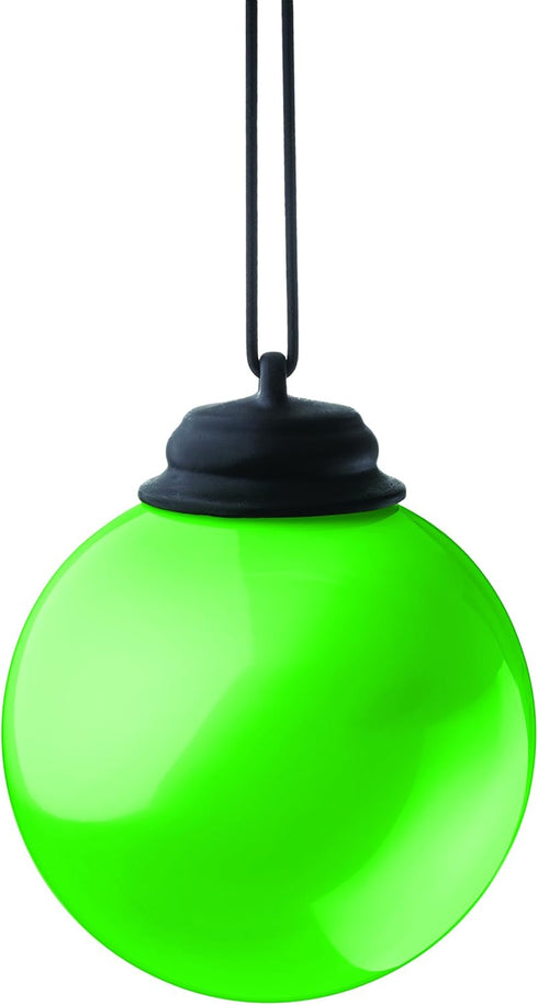 WP465 5" Globe Light, Battery Powered, Light Green, Automatic On and Off for Summer Patio