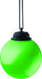 WP465 5" Globe Light, Battery Powered, Light Green, Automatic On and Off for Summer Patio