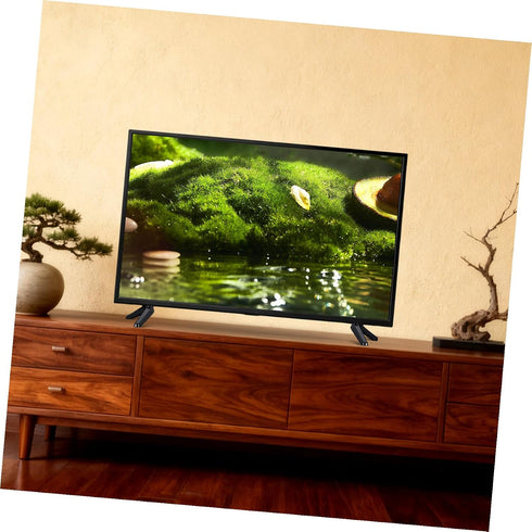 INOOMP 2 Pcs Tv Mounting Brackets for Tvs Plastic Tabletop Stand with Non Slip Base Pad for Living Room Bedroom Cabinet