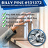 4pcs 131372 ReplacementScrews Billy Bookshelf Pins / Pegs Compatible with IKEA Part - Zinc Alloy Die-Cast Shelf