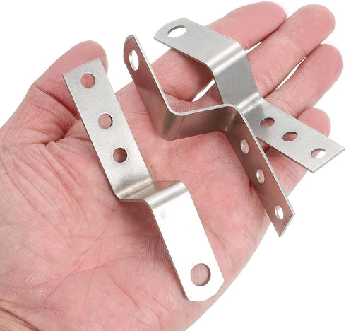 20 1 Inch uxcell Pcs Z Shape Corner Bracket, Right Angle Picture Frame Braces Bracket Shelf Brackets Fastener