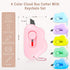 Muclip Set 6 Pack Envelopes,Package,Mail,DIY,Paper (6 Cloud Shaped Retractable Box Cutter - with Key Rings,Stainless