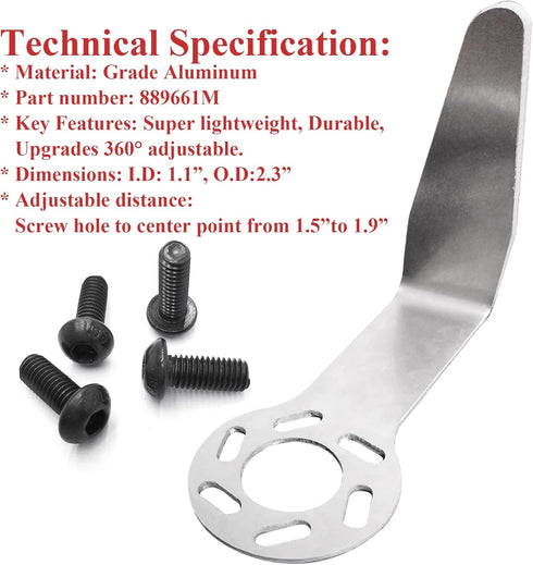 Rafter Hook 889661M for Metabo HPT Tool Hanger, Lightweight Aluminum, Adjustable Distance