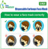 300 Pack 3 Black Ply Disposable Face Mask, Breathable Non Woven Layers Soft Earloop, Comfortable Fit for Adults Daily