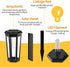 Generic 3000K 2 Pack Solar Pathway Lights, LED Solar Lights Outdoor Waterproof, Garden Lighting for Yard Path Landscape