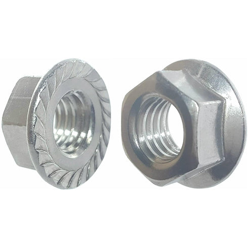 BCP Fasteners 40 Pack 3/8-16 Zinc Plated Serrated Flange Hex Lock Nuts (BCP271)