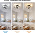 19W 3000K/4500K/6500K 3 Modern LED Ceiling Light Spiral Design Color Modes Swichable Ceiling Lighting Fixtures, Ceiling