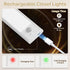 8inch 3 Dimmable, Closet Counter 2 Pack ORALUCE Under Cabinet Lighting Rechargeable Magnetic, LED Motion Sensor Light
