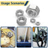 150pcs Kit,4#40 6#32 8#32 10#24 10#32 12#24 1/4-20 5/16-18 3/8-16 1/2-13 Sets,304 SAE Hex Nuts Assortment Hardware Nuts