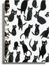 Cat Notebook, Cat Journal, Black Cat Spiral Notebook, Cat Office Supplies, 5.5x8.3 Inches