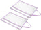 PATIKIL Nylon Document Zip Pouch with Handle, 2 Pack A4 Mesh Clear Files Bag for Office Business, Purple