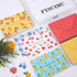 48 Summer 4 6 Inch FYSUIMU Pcs Fruit Thank You Cards with Envelopes Stickers Gold Foil Thank You Note Cards Watermelon