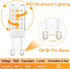 4-Pack G9 LED Bulb, 40 Watt Halogen Replacement, Warm White 2700K, Non-Dimmable T4 LED Bulb, G9 Bi Pin Base
