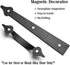SANKINS Garage Door Magnetic Decorative Hardware, Faux Hinges Handle Kit for Curb Appeal, Black, Pack of 1