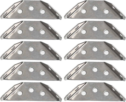 Generic Sets, 90 60 mm 1.6 mm 10-Pack Bracket Stainless Steel Corner Degree Right Angle Brackets L Bracket Firmware