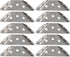 Generic Sets, 90 60 mm 1.6 mm 10-Pack Bracket Stainless Steel Corner Degree Right Angle Brackets L Bracket Firmware