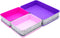 Welaxy Lidded Felt Drawer Organizer Trays with Lids, Desktop Storage Bins for Crafts, Office Supplies, 3-Pack (Light
