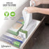 Plastic Bags with Handles for Small Business (50 Count), Very Strong Grocery Bags, 12"x7"x22", 1.2 Mil Thickness