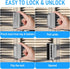 2PACK 800 lbs, Door Reinforcement Lock, Home Security Door Lock Withstands Childproof Top Door Lock Latch for Toddlers