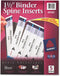 Avery-Dennison 89105 White Binder Spine Inserts, 1-1/2-Inch Capacity, 25/PK