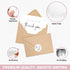 52 (4 3x5 UnimaxPrint Thank You Cards with Envelopes & Stickers Designs), Minimalist Thank You Notes for Teacher
