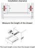 KDDEON 1 (20in/500mm) Pair Silent Ball Bearing Full Extension Soft Close Furniture Drawer Slides,Side Mount Drawer