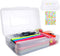 Large Pencil Case, Clear Pencil Box, Plastic Pencil Box Organizer, Hard Pencil Case, Crayon Box for Girls, 1 Pack Big