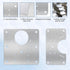 6 PCS Hinge Repair Kit Plate - Stainless Steel Cabinet Hinge Repair Plates with Mounting Screw Replacement Kit