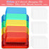 File Folder Tabs, Paxcoo 50 Sets Multicolor Hanging File Folder Tabs and Inserts, Plastic Tabs for Hanging Folders