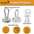 Ant Mag Carabiner Magnetic Hooks, 80LBS Heavy Duty Neodymium Magnet with Swivel Snap Hook, 4 Pack