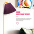 Purple Fabric Lamp Shade Cover for Table and Bedside Lamps Simple Elegant Cloth Replacement for Floor and Desk Lighting