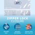 GPI Clear Plastic Reclosable ZIP Poly Bags, Case of 100, 2-mil Thick, 2 Inch x 3 Inch for Travel, Storage, Shipping