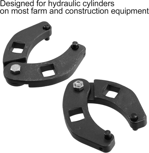 X AUTOHAUX 7463 Adjustable Gland Nut Wrench Square Drive Spanner Tool for Hydraulic Cylinders Case 480E/580 Series.
