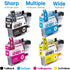 LC401 Compatible Ink Cartridge Replacement for Brother LC401 for MFC-J1010DW MFC-J1012DW (4-Pack, Black, Cyan, Magenta,