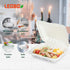 Reusable To Go Containers - 55 Pack BPA Free 3 Compartment Food Container 34 oz Clamshell Take Out