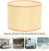 Zerodeko Drum Lamp Shade Elegant Weave Design for Table and Floor Lamps Compatible Decor Accent for Living Room