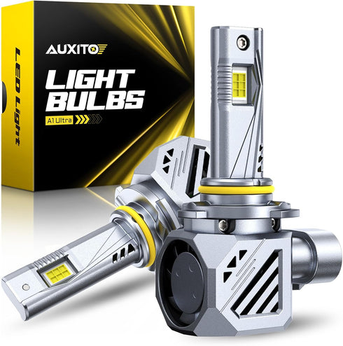 AUXITO 9006 LED Bulbs, 1000% Brighter, 3 Min Quick Install,Non-Polarity Plug and