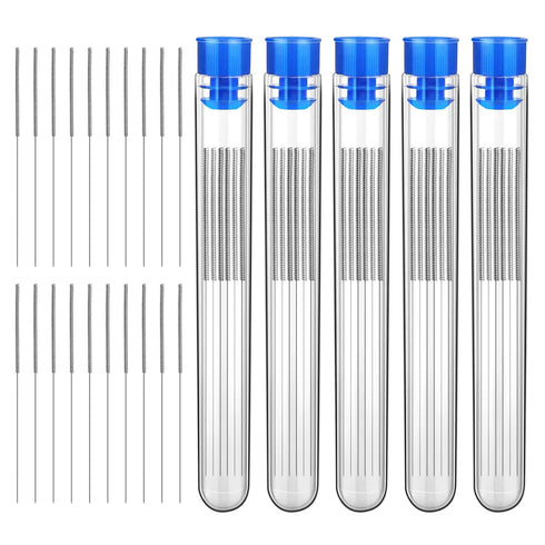 50 Pieces 3D Printer Nozzle Cleaning Kit, 0.4 mm Stainless Steel Needles Cleaner for 3D Printer Accessory