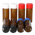 8 Pcs 20ml Glass Vials with Screw Caps, 4 Colors Caps, Amber Glass Vials, Leak-Proof Glass Bottle