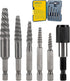 Damaged Screw Extractor Set, 6-Piece Easy Out Bolt Extractor with Quick Change Adapter for Broken Bolts, Stripped Screws
