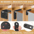 25Pcs 3 82Pcs MAPVOLUT L Brackets for Shelves, Sizes Angle Corner Braces Metal L Bracket Heavy Duty for Wood, Sturdy