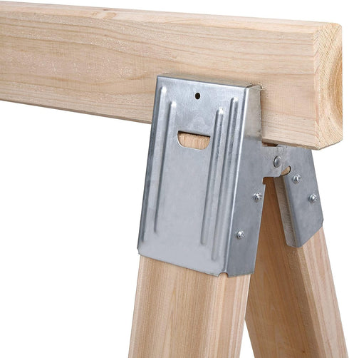Century Drill & Tool 72994 2 x 4 Steel Sawhorse Brackets, Set of 4 for Home Improvement, Toolbox Accessories