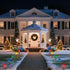 7FT 4Pcs Jumbo Christmas Pathway Lights Outdoor, Connectable Plug in Multicolor Diamond Walkway Lights for Driveway