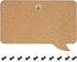 Navaris Cork Bulletin Board Set, 3X Pieces in Cute Decorative Speech and Thought Bubble Shapes with Push Pins