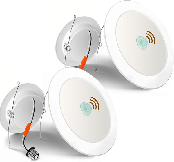 7117 Motion Sensor LED Recessed Lights, 6 Inch Downlight 16W 5500K Daylight, Motion