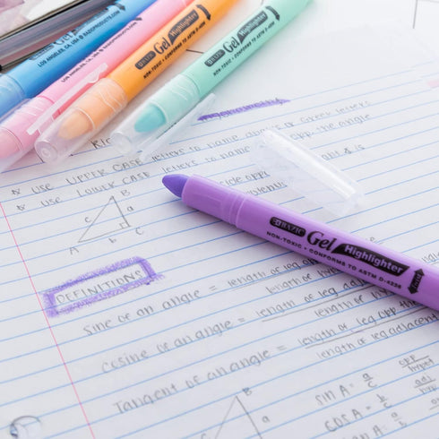 BAZIC Highlighter Gel Pen, Bible Highlighter No Bleed Coloring Pen (12/Pack)