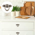 6pcs 13# TEHAUX Vintage Zinc Alloy Cabinet Pulls Handles, Retro Round Drawer Pulls with Bronze Finish, Antique Small