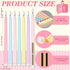24 11'' Baquler Pcs Pastel Flameless Taper Candles Colorful LED Candle Sticks Colored Battery Operated Candle Pink