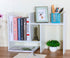 PAG Adjustable Desktop Shelf Wood Small Bookshelf Desk Supplies Organizers and Accessories Storage Display Rack Office