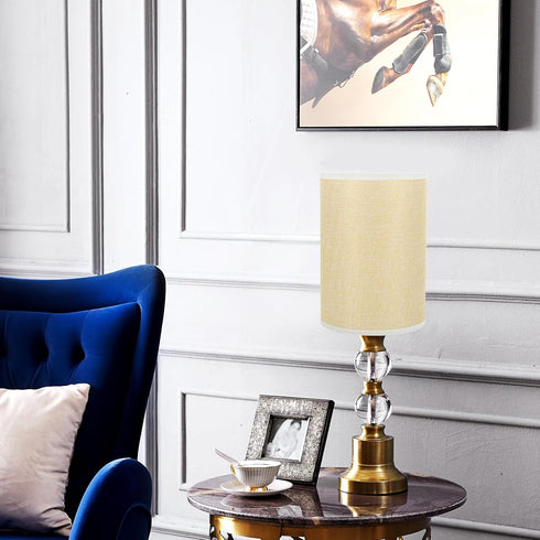 7.87X5.51In STOBOK Table Lamp Shade Replacement Fine Linen Lampshade Cover for Desk Floor Lamp Modern Decorative Light